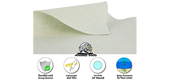 rhino pad for 24 ft round swimming pools