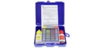 U.S. Pool Supply Standard 3-Way Swimming Pool & Spa Test Kit, Tests Water for pH, Chlorine and Bromine