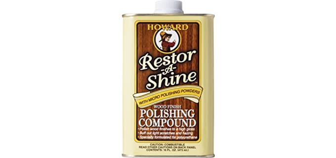 Howard RS0016 Restor-A-Shine Wood Finish Polishing Compound - 16 oz