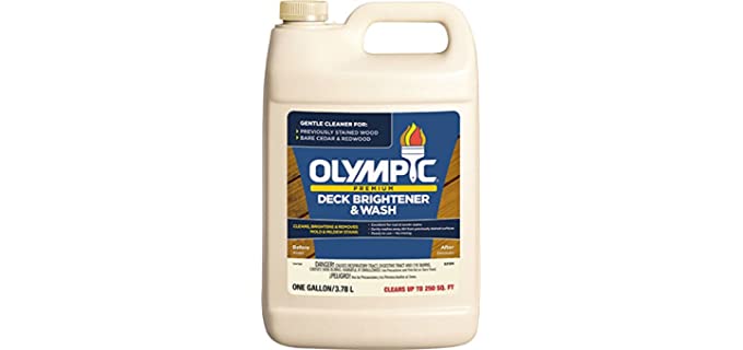 Olympic Stain 52120 Premium Deck Brightener & Wash, 1 Gallon