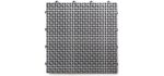 Big Floors, Gray DuraGrid DT24GRAY Outdoor Modular Interlocking Multi-Use Deck Tile (24 Pack), 24 Count