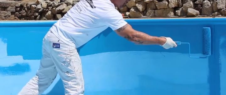 Testing how good the pool paint