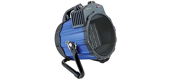 Comfort Zone PowerGear CZ285 1500 Watt Portable Ceramic Utility Heater with Pivoting Cradle Base