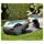 HEN'GMF Robotic Lawn Mower Up to 250m² / 500m² / 750m² Lawn, Gradients Up to 25%, Cutting Height 20-50mm, LCD Display, Theft Protection, Including Boundary Wire, Hook and Connector (15002-20),500m²