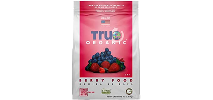 True Organic - Berry & Fruit Plant Food 4lbs - CDFA, OMRI, for Organic Gardening…