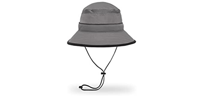 Sunday Afternoons Solar Bucket Hat, Charcoal/Black, Medium