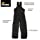 Berne Men's Highland Washed Insulated Bib Overall, Medium Regular, Black