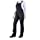 Dovetail Workwear Overalls for Women: Freshley Stretch Bib Overall, Black Denim, Size 12, 32