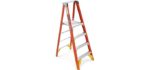 Werner P6204 300-Pound Duty Rating Fiberglass Platform Ladder, 4-Foot