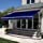 Best Choice Products 98x80in Retractable Awning, Aluminum Polyester Sun Shade Cover for Patio, Balcony w/UV & Water-Resistant Fabric and Crank Handle - Navy Blue