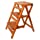 3 Step Stool Home Wooden Folding Ladder Chair Thickened Library Stair Chair Portable Light Garden Tool Ladder Maximum Load 150KG (3 Colors)