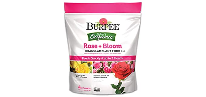 Burpee Organic Rose and Bloom Granular Plant Food, 4 lb