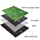 Deluxe Realistic Artificial Grass Turf 3.3FTX5FT, 70 oz Face Weight /Drainage Holes / Rubber Backing, Indoor Outdoor Pet Faux Synthetic Grass Astro Rug Carpet for Garden Backyard Patio Balcony