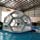 Foammaker Outdoor Transparent Tent, Single Layer Closed-Air Transparent Football Tent Outdoor Spherical Inflatable Luxurious Inflatable Bubble Tent Family Camping Backyard