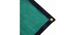 Harvest 70% Green Shade Cloth with Grommets , Premium Heavy Duty Mesh Tarp (12ft X 10ft)