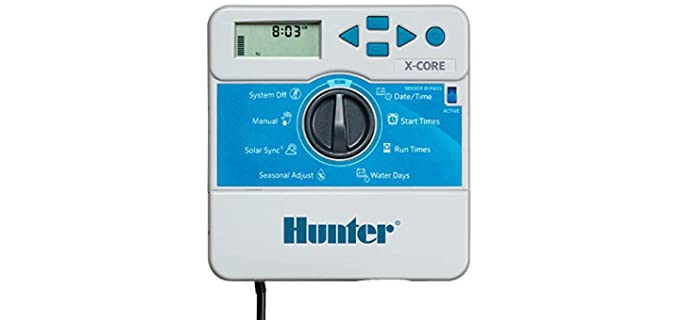 Hunter Sprinkler Irrigation XC600i X-Core 6-Station Indoor Controller, Small, Gray