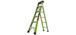 Little Giant Ladder Systems 13610-001 Green King Kombo Pro 6' A frame 10’ Extension-Hi-Viz Type 1AA, 6 Ft