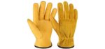 Ozero Leather - Gardening Gloves