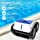 PAXCESS Cordless Robotic Pool Cleaner - Wall-Climbing Fuction with Smart Route Plan, Automatic Pool Vacuum, Max Surface Cleaning & Powerful Suction, MAX 90 mins, for 1614 sq ft in/Above Ground Pools