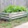 Sunnydaze Raised Metal Garden Bed - Corrugated Galvanized Steel - 48-Inch x 11.75-Inch Rectangle Planter for Plants, Vegetables, and Flowers - Silver