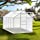 VEIKOU 6' x 10' Aluminum Greenhouse Kit for Outdoor, Walk-in Polycarbonate Garden Greenhouse for Plants in Winter with Heavy Duty Metal Frame, Adjustable Roof Vent and Sliding Door, Silver