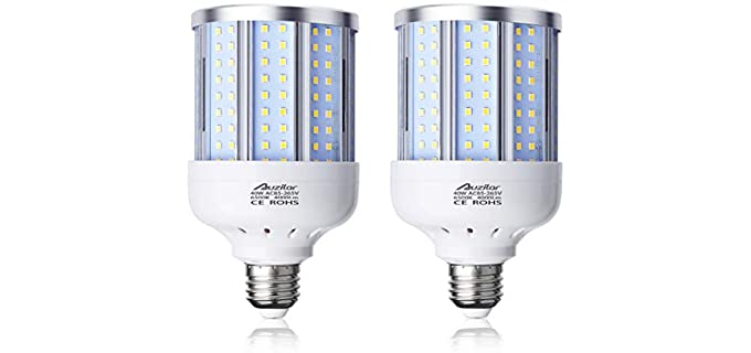 40W LED Corn Light Bulb Corn Lamp (280W Equivalent 6500K) Cool Daylight White Corn LED Bulb E26/E27 Medium Base for Indoor Garage Factory Warehouse Backyard 85V-265V (2Pack) …