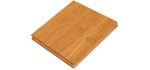 CALI Mocha Fossilized Wide T&G Bamboo Flooring Sample in Tan, 6 x 3.75 Inch, 1 Count