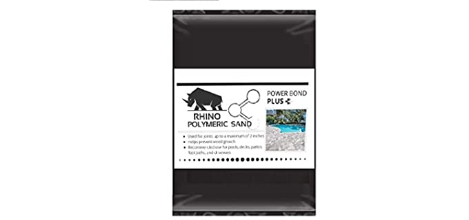 Rhino Power Bond Plus Polymeric Super Sand for Paver and Stone Joints up to a Maximum of 2 inches. (50 Pound, Slate Gray)