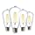 Sunco Lighting LED Edison Bulb Vintage 60W Equivalent 8.5W, Dimmable ST64 Filament Waterproof, 2700K Soft White 800 LM, Restaurant String Lights, E26 Base, Clear Glass - UL, Energy Star - 4 Pack