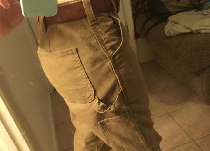 Using the rugged flex loose fit gardening pants from Carhartt