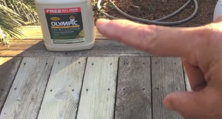 Testing the perfect deck brightener to remove rust and stain