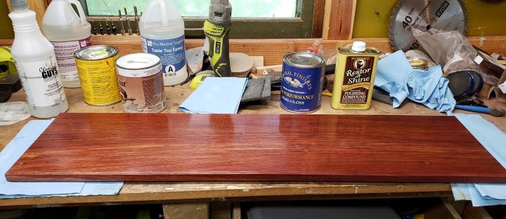 Using the shine wood finish deck brightener from Howard 