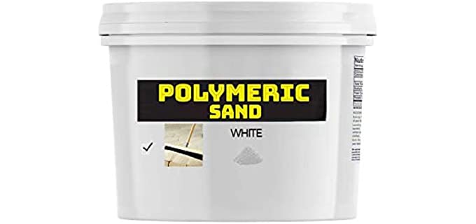 Buddingco Polymeric Sand - White 18lbs Joint Stabilizing Sand for Pavers