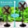 Oscillating Fan with Misting Kit - 3 Cooling Speeds with High RPM - 40” to 51” Adjustable Height - Art Deco Floor Fan with Weighted Base and All-Weather UV Paint for Outdoor Use (Riverside)