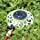 STYDDI Turret Sprinkler, 8-Pattern Stationary Metal Garden Sprinkler with QuickConnect Product Adapter for Small Areas, Gardens, or Odd Shaped Yards