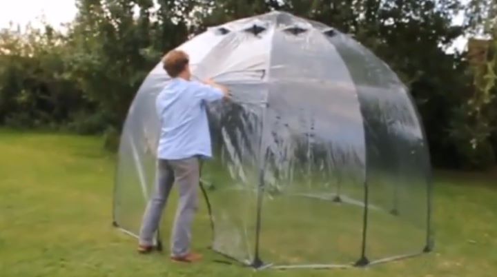 Analyzing the structure of Inflatable Bubble Tents
