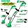 Airbike Brush Cutter Weed Wacker Weed Eater Edger Lawn Tool, Powerful, Lightweight, for Lawn, Yard, Garden, Shrub Trimming and Pruning (Green Tool w/ 2 Batteries)