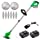 MAXMAN Cordless Brush Cutter 52 Inch Weed Eater 650W Motor Grass Electric Weed Wacker Battery Powered with Telescopic Rod 8 Blades,2 Batteries Used for Dense Weeds and Other Growth