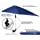 Sport-Brella Versa-Brella XL (Midnight Blue) - All Position Umbrella with Clamp, Midnight Blue