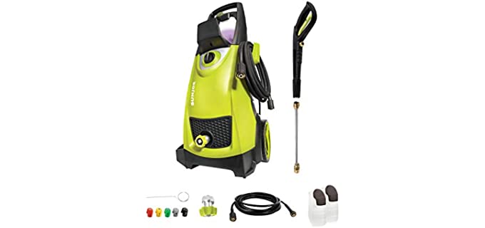 Sun Joe SPX3000 2030 Max PSI 1.76 GPM 14.5-Amp Electric High Pressure Washer, Cleans Cars/Fences/Patios, 15.6 x 13.5 x 33.9