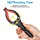 2022Upgrade Grabber Reacher Tool, 0°-180° Angled Arm, 360° Rotating Head, Wide Jaw, Handy Trash Claw Grabbers for Elderly, Reaching Tool for Trash Pick Up Stick, Litter Picker, Arm Extension (Orange)