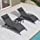 PURPLE LEAF Patio Oversized Chaise Lounge Chair Set with Side Table Pool Adjustable Recliner Chairs for Outside Beach Outdoor Sunbathing Tanning Poolside Loungers