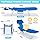 #WEJOY Folding Tanning Chair with Face Hole, 5 Positions Face Down Beach Lounge Chairs with Pillow for Outside Sunbathing Poolside (Blue)